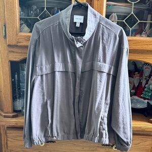 Nine West women's plus size 1X grey jacket like new EUC